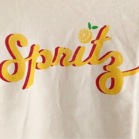 MATE The Label Spritz Graphic Terry Raglan Donny Pullover Sweatshirt Bone Small - Picture 2 of 8